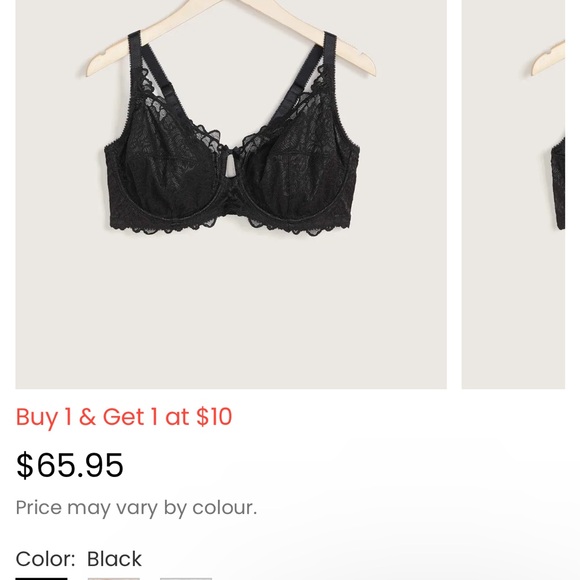 40DDD Deesse unlined lace bra. EUC - Picture 2 of 3